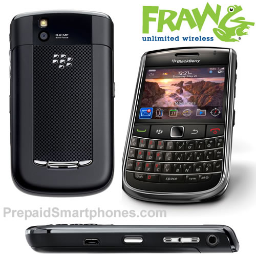 frawg prepaid smartphones blackberry bold 9650